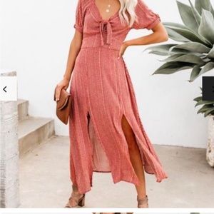 Vici Tie-Front Dress, size L